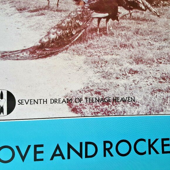 LOVE & ROCKETS POSTER Seventh Dream Of Teenage Heaven 35" X 23" UK 1985 Bauhaus - Picture 5 of 8